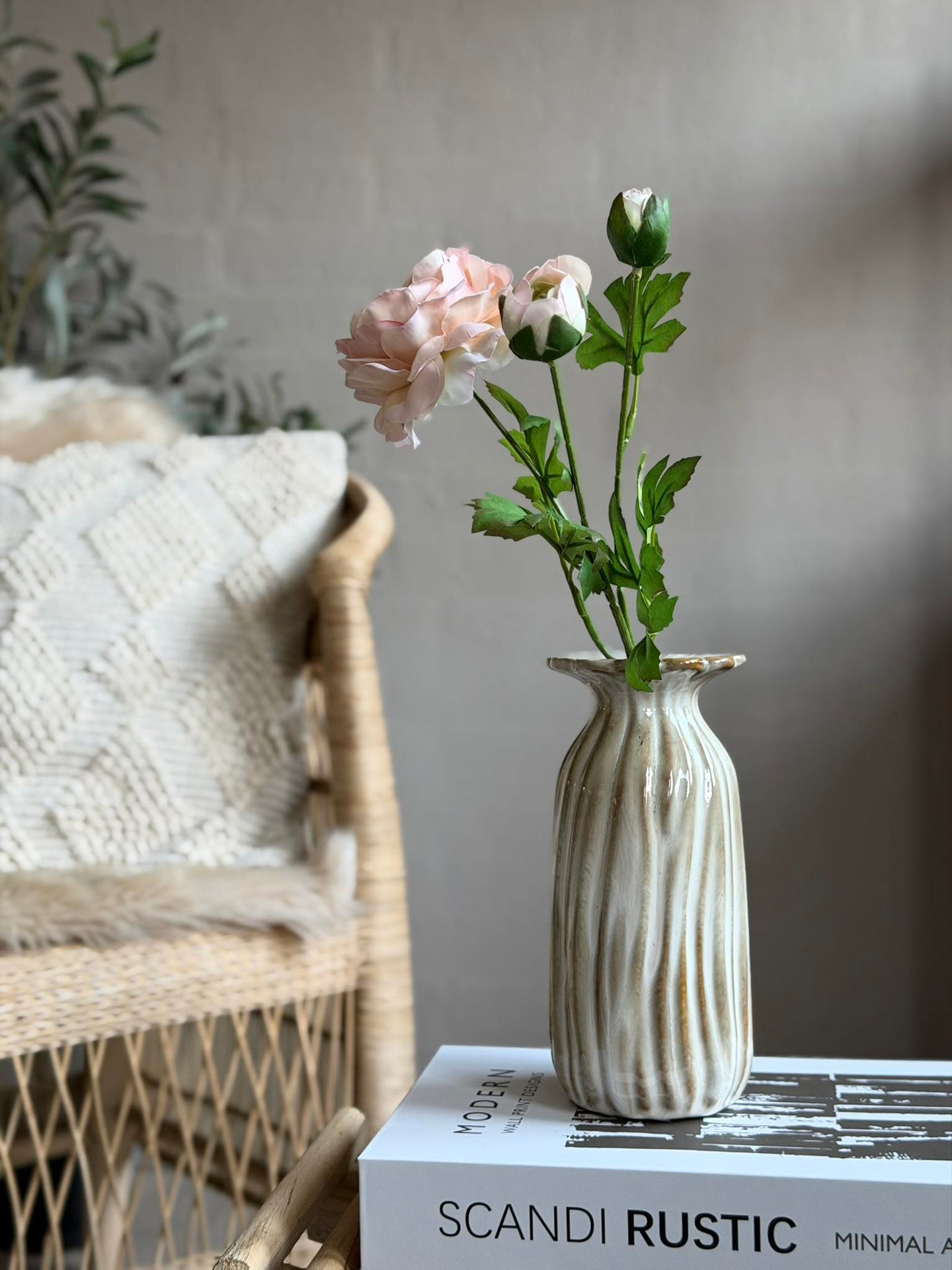 Vas flower - Beige