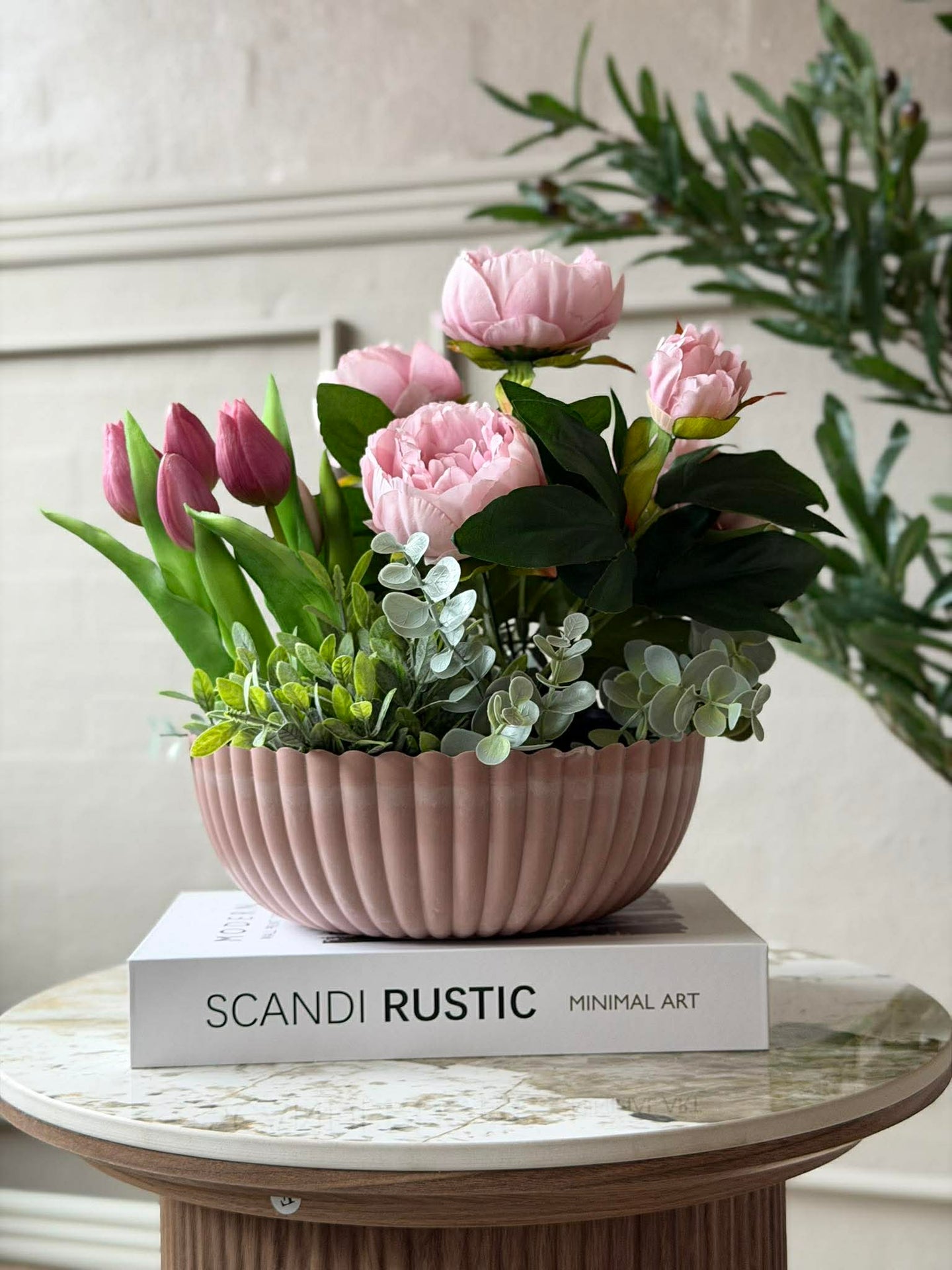 Bowl i betonglook - Rosa