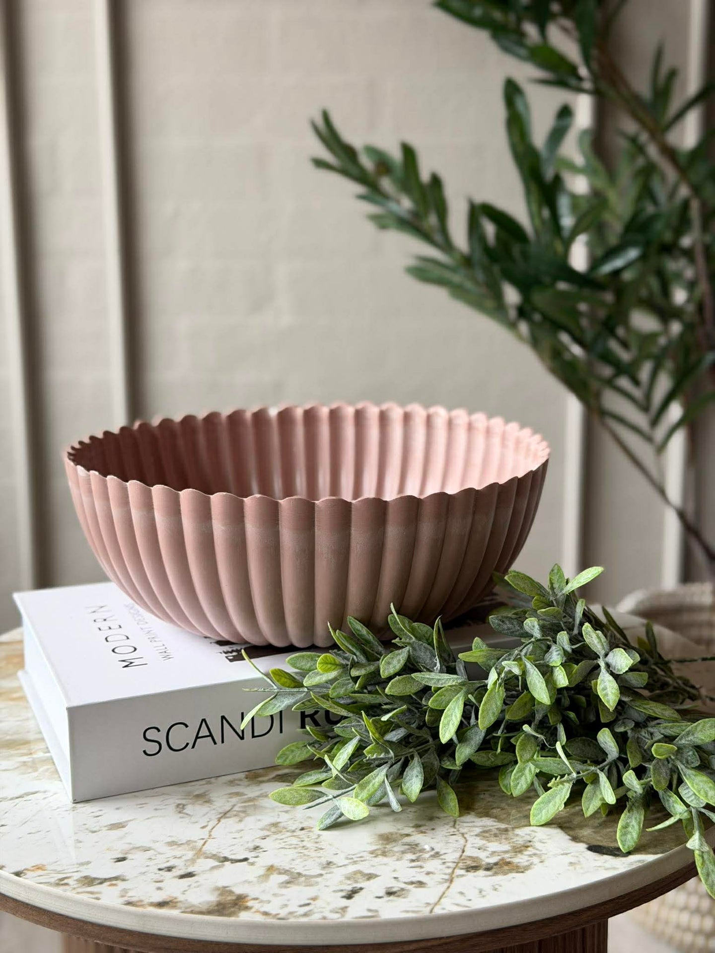 Bowl i betonglook - Rosa