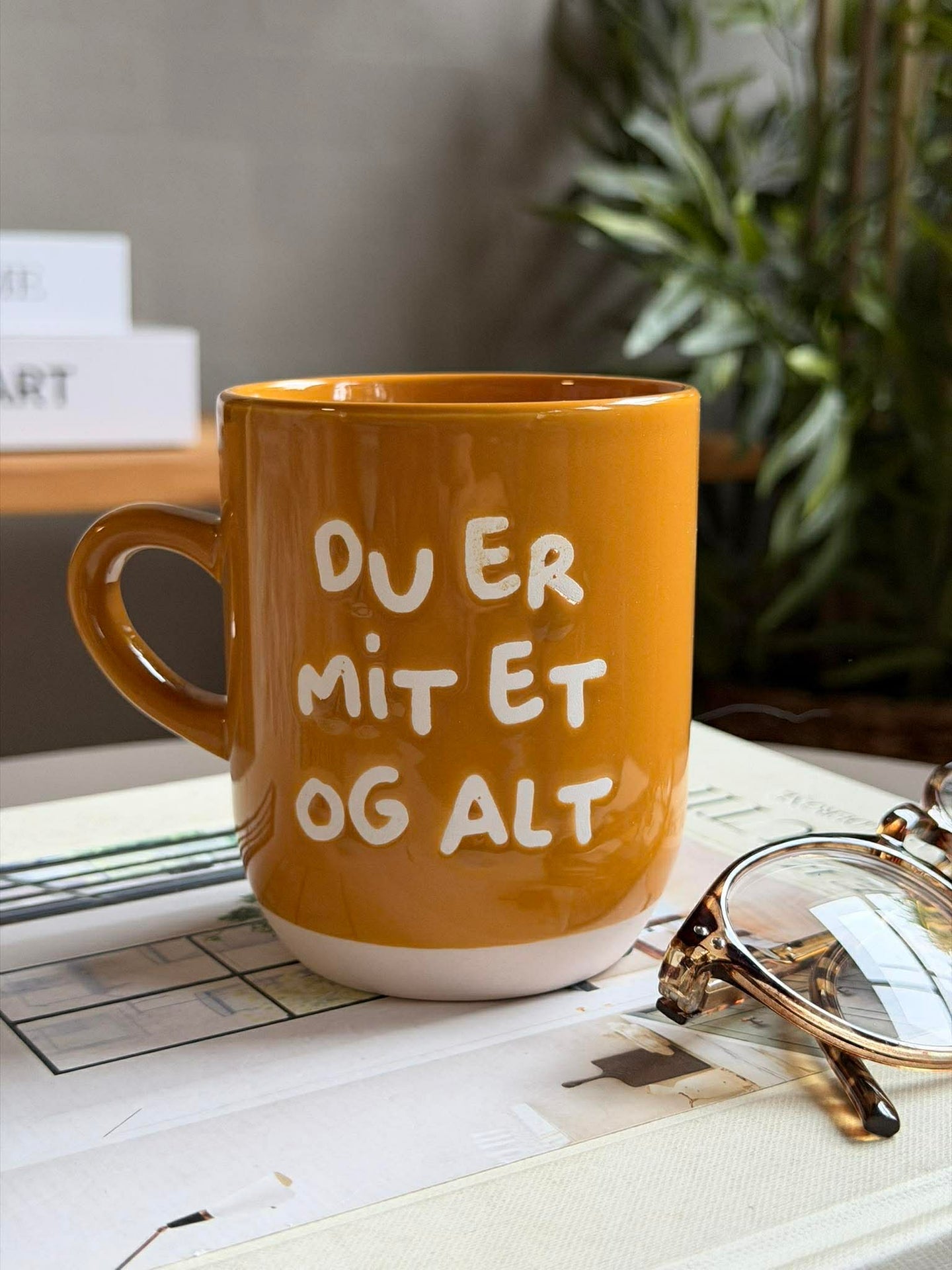 Krus DU ÄR MITT ALLT - Gul