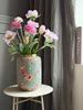 Vase Flower print  - Grön