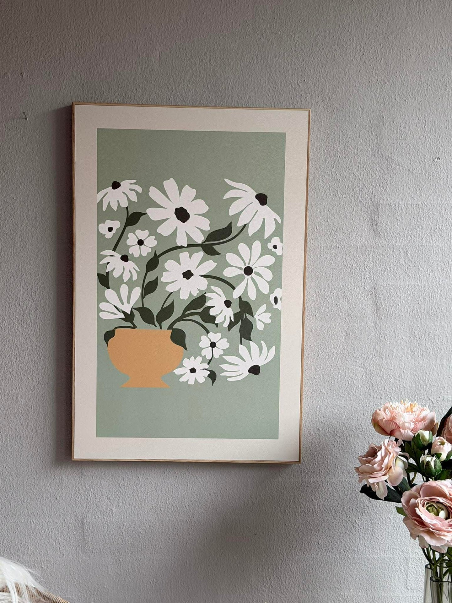 Tavla med blommor - Flera färger