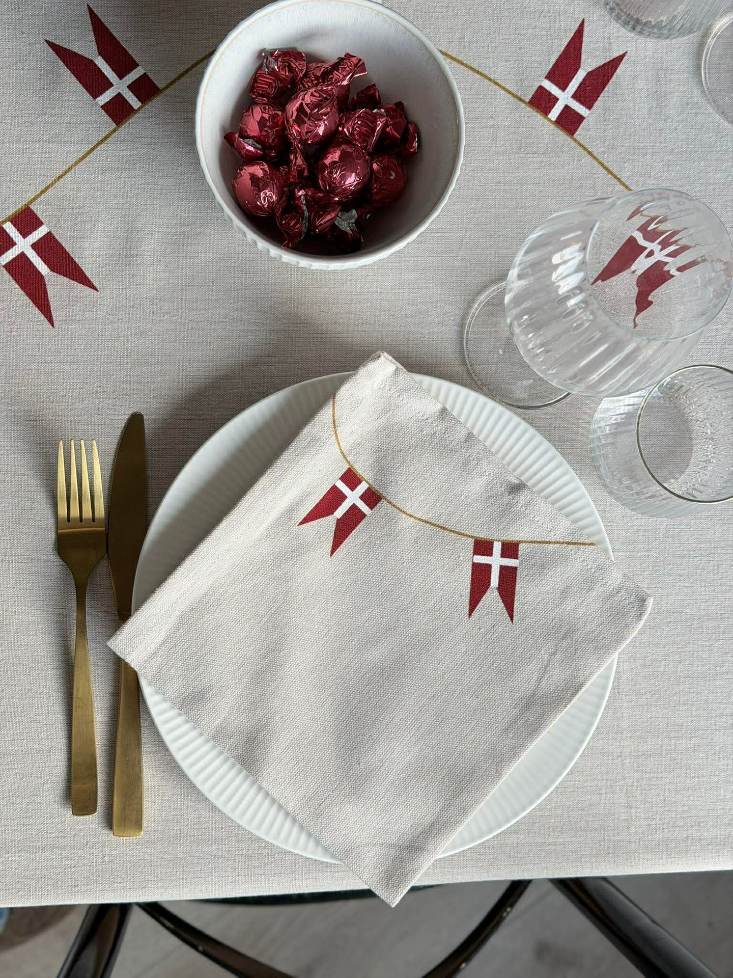 Servetter med flagga - 4 st