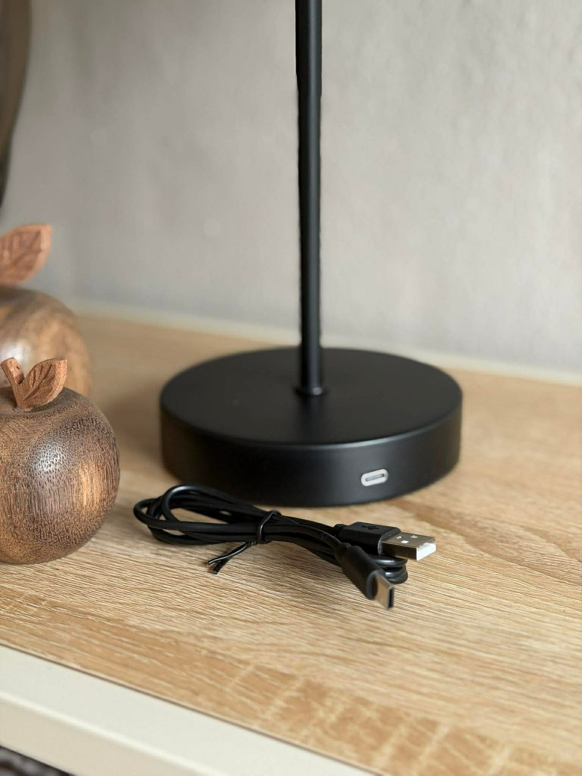 Bordslampa med touch - Large Svart
