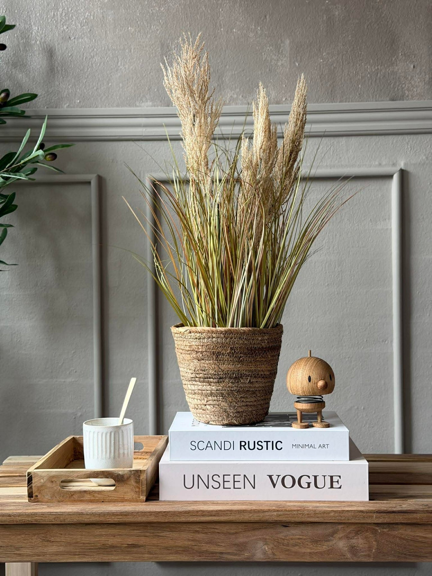 Pampas i kruka för inomhus och utomhus - 60 cm