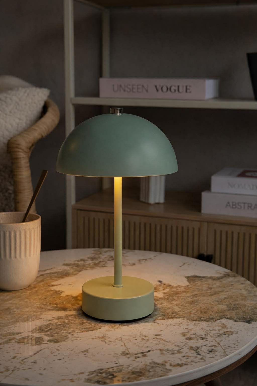Bordslampa med touch - Grön