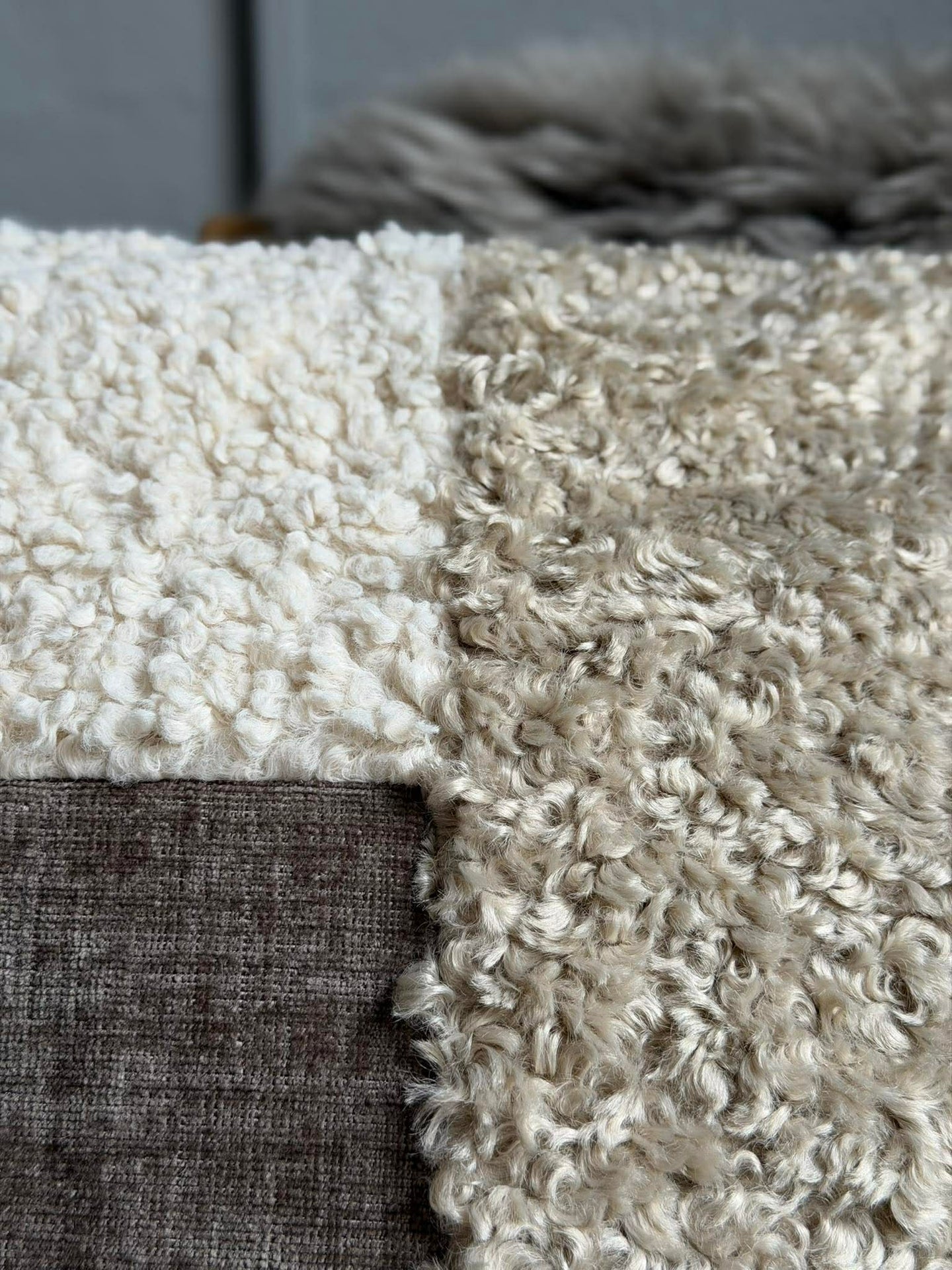 Fylld kudde 45x45 cm - Chenille
