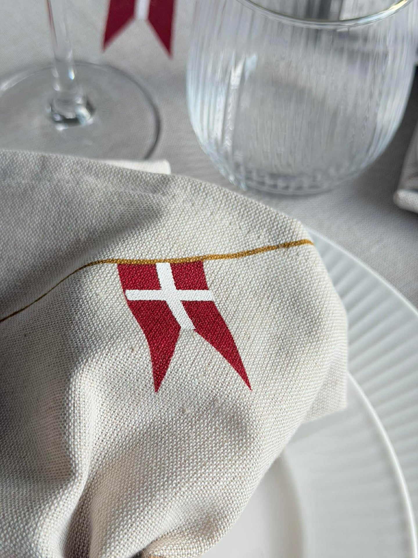 Servetter med flagga - 4 st