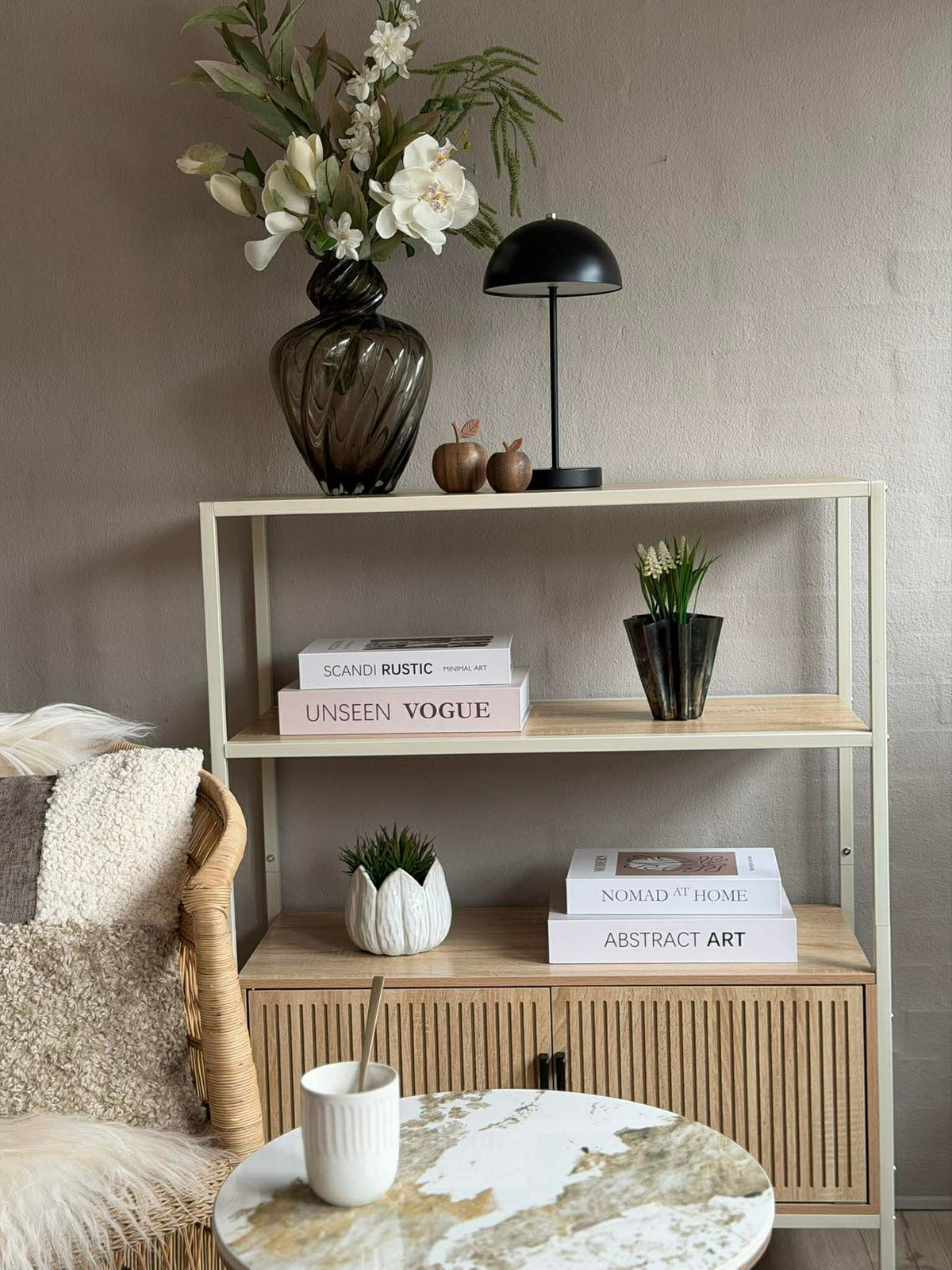 Bordslampa med touch - Large Svart