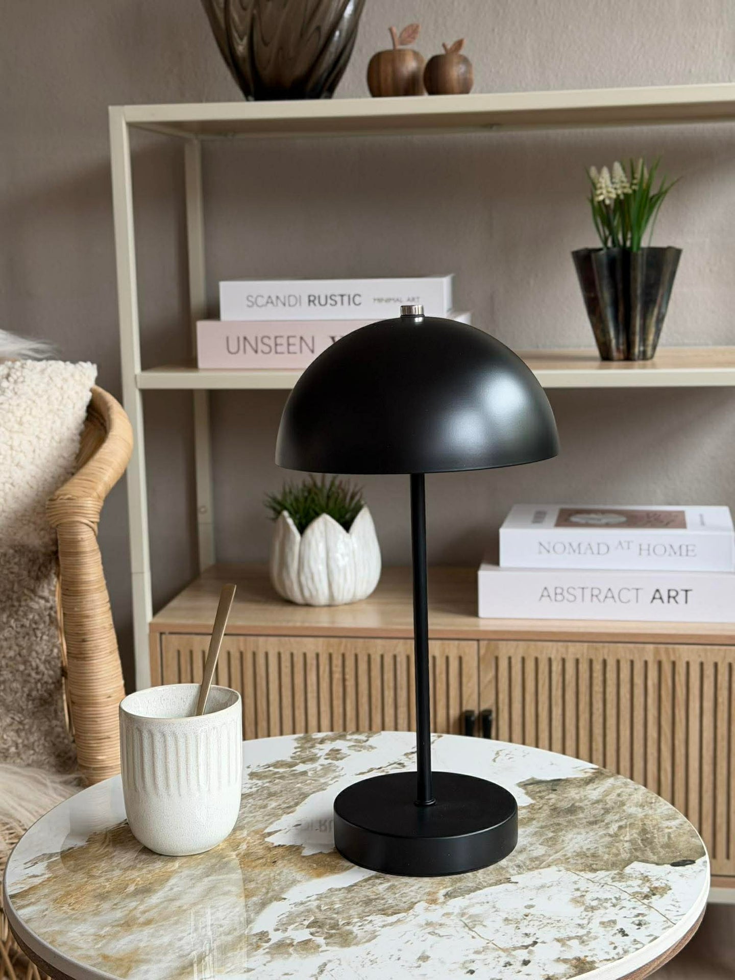 Bordslampa med touch - Large Svart