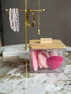 Makeup-organiser med svampar - Fyrkantig