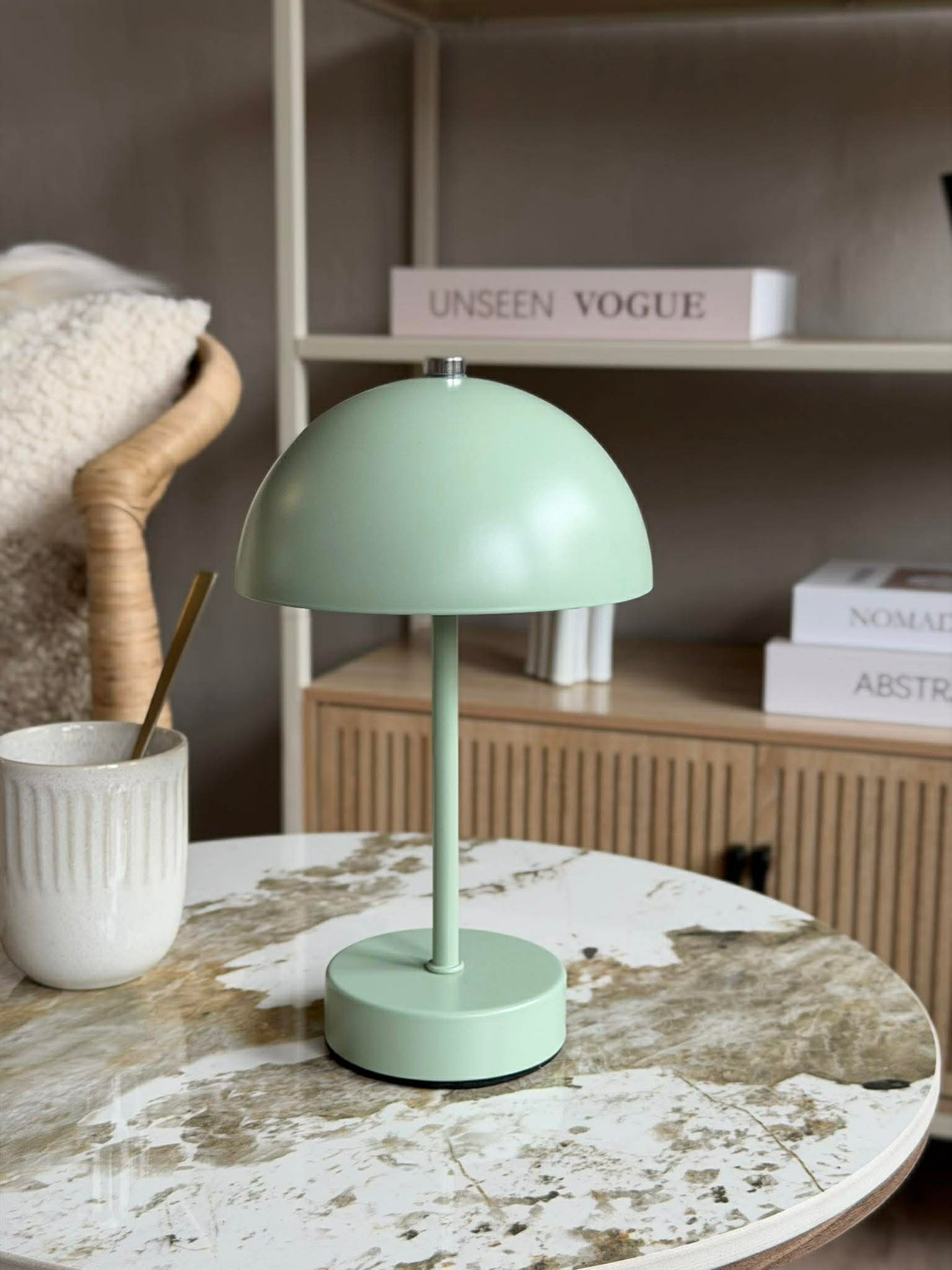 Bordslampa med touch - Grön