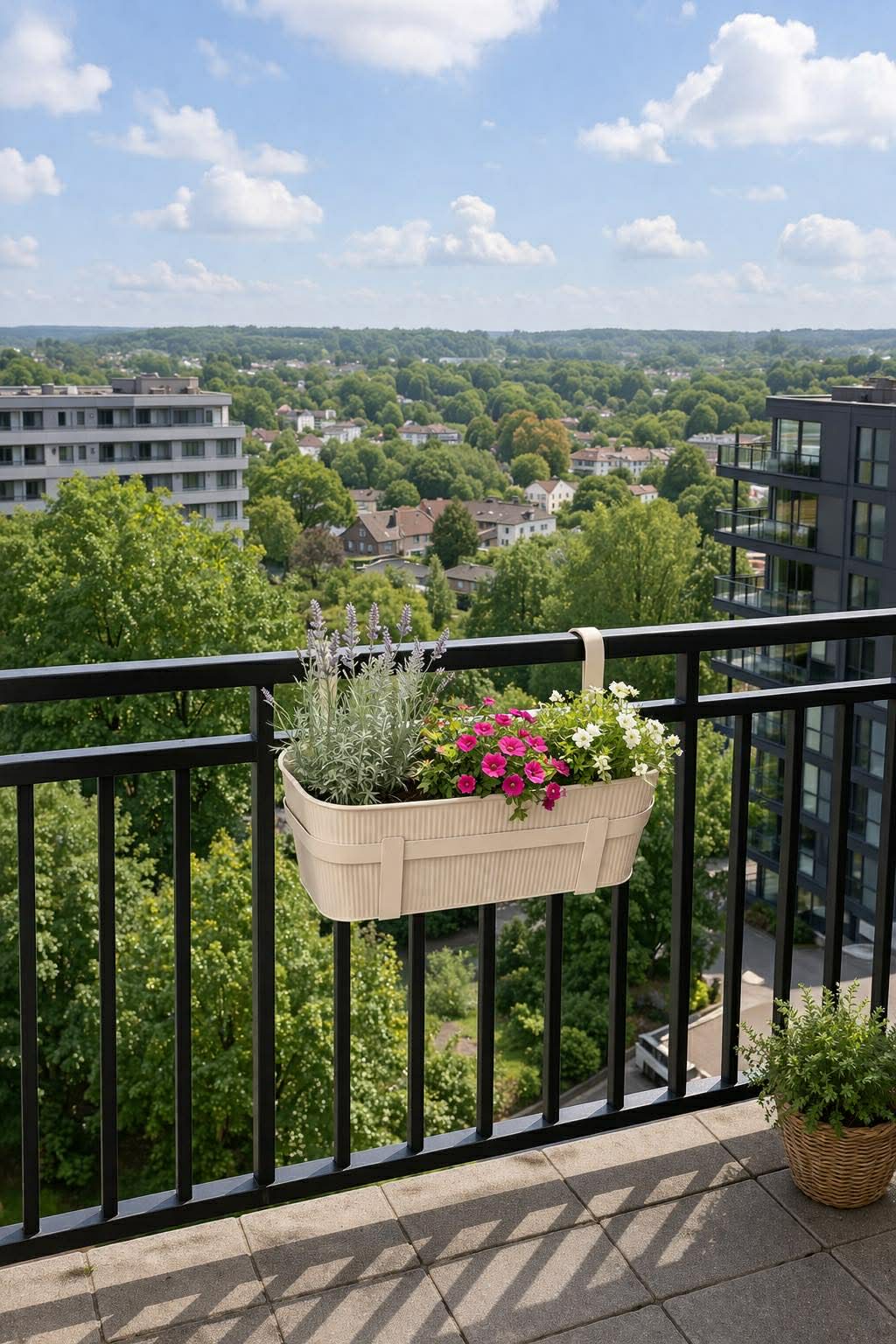 Balkonglåda Metal Beige
