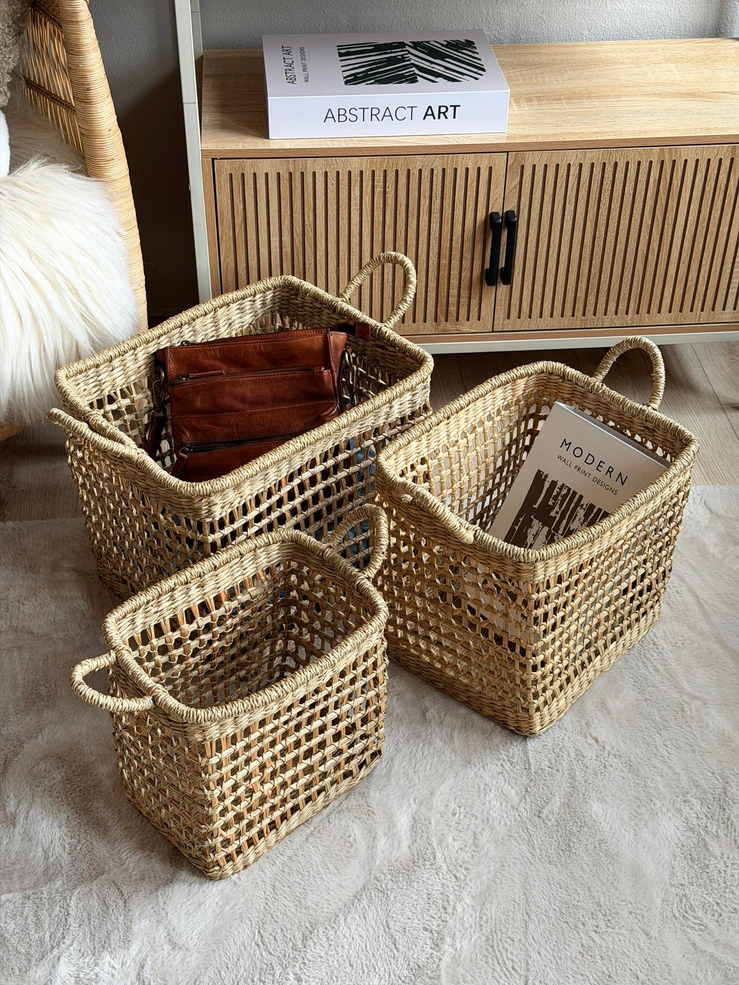 Kurvset i sjögräs - 3 st