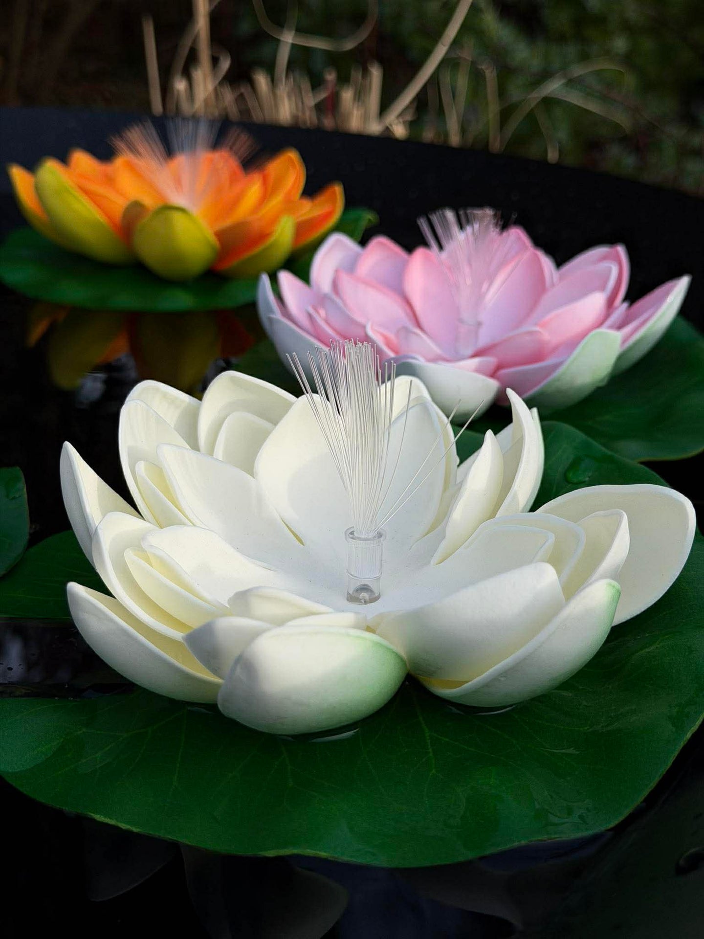 Lotus med solceller - Flera färger