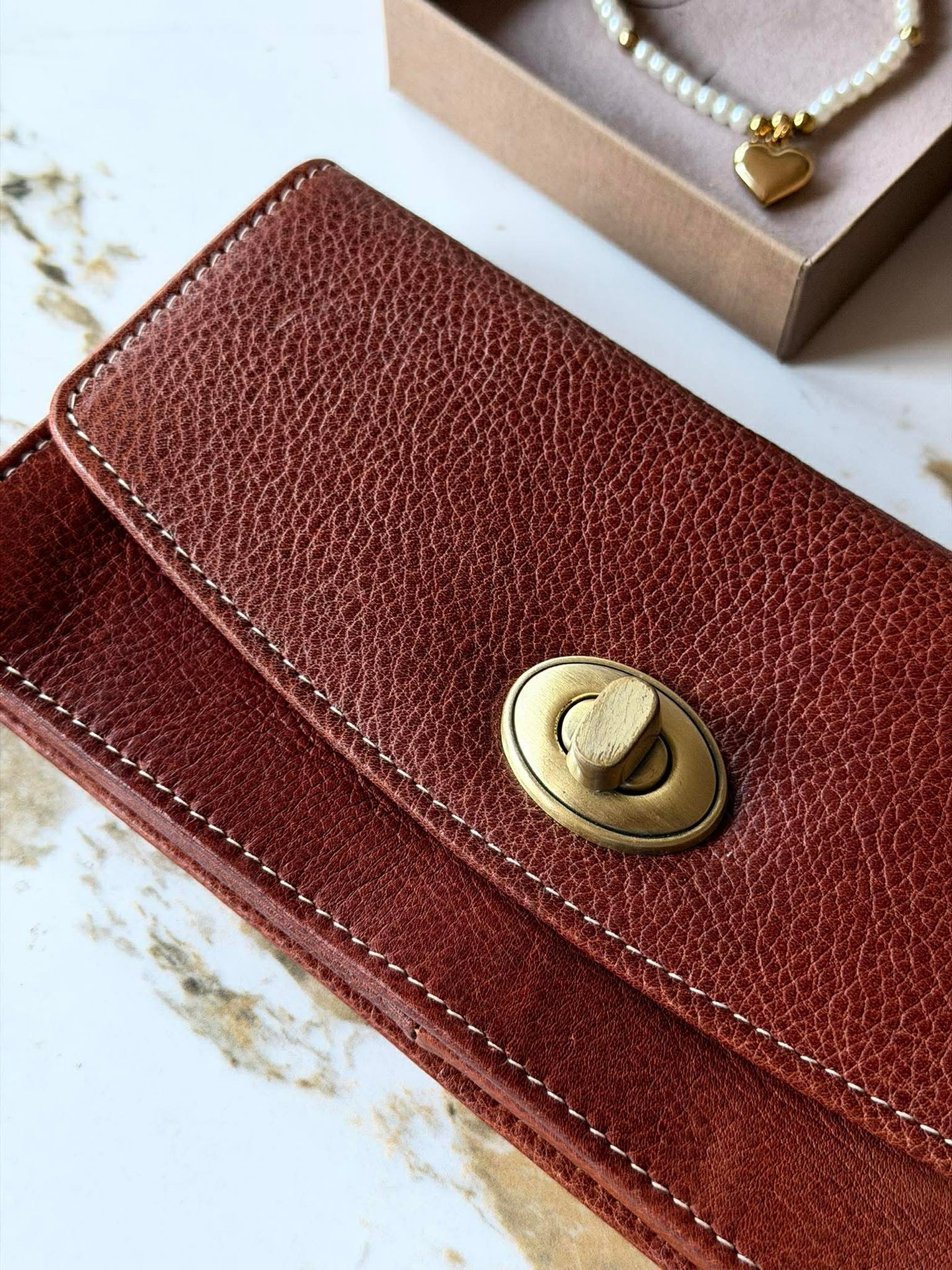 Plånbok Moa Big Cognac - 2. sortering