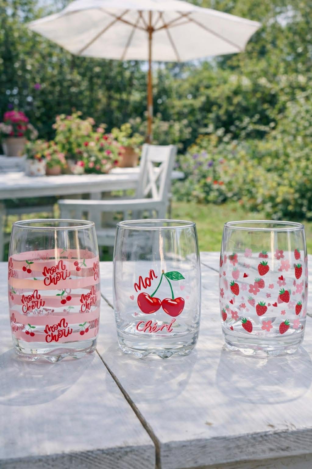 Glas Cherry – Set om 3 st.
