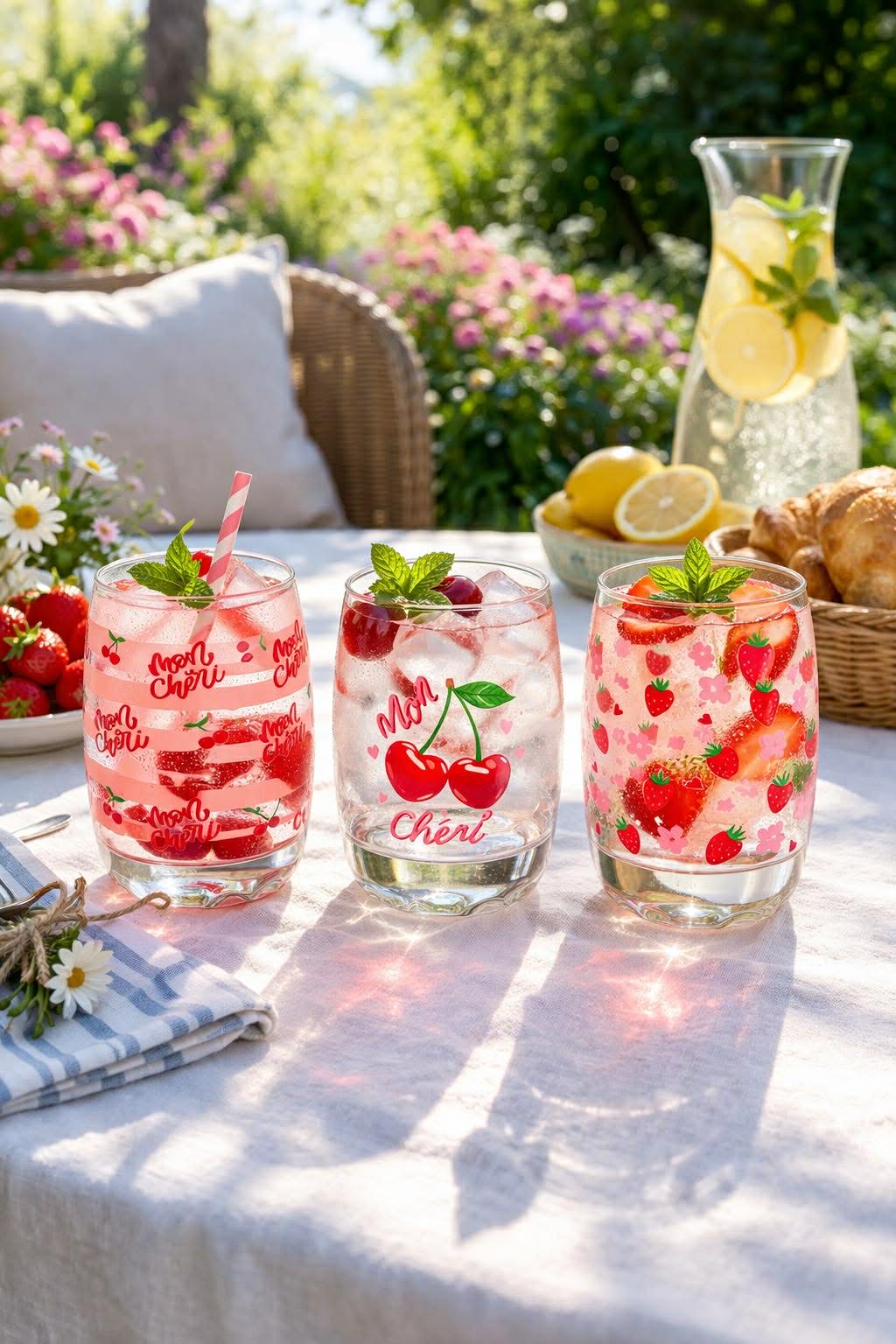 Glas Cherry – Set om 3 st.