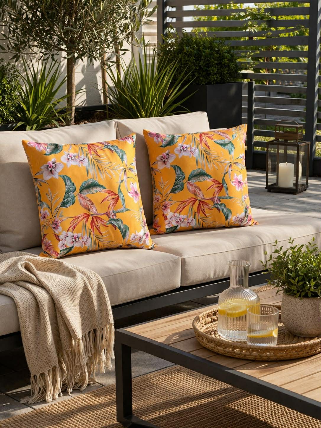 Kudde 45x45 cm - Bloom - Flera färger