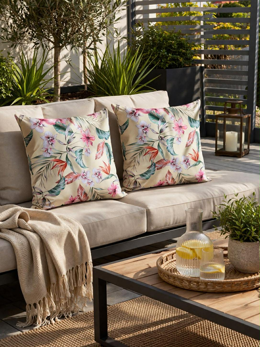 Kudde 45x45 cm - Bloom - Flera färger