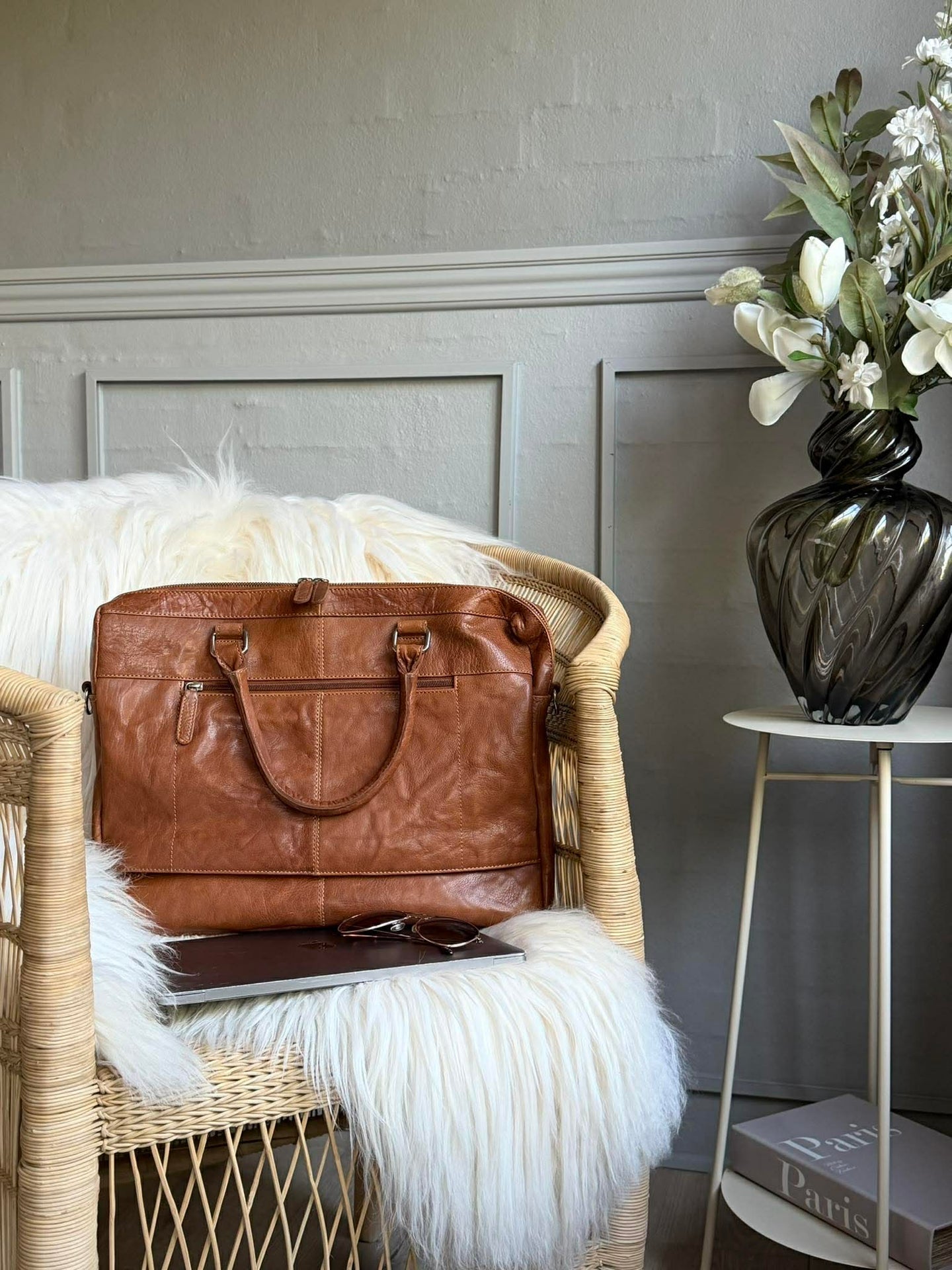 Laptop / arbetsväska - New Maisy Cognac