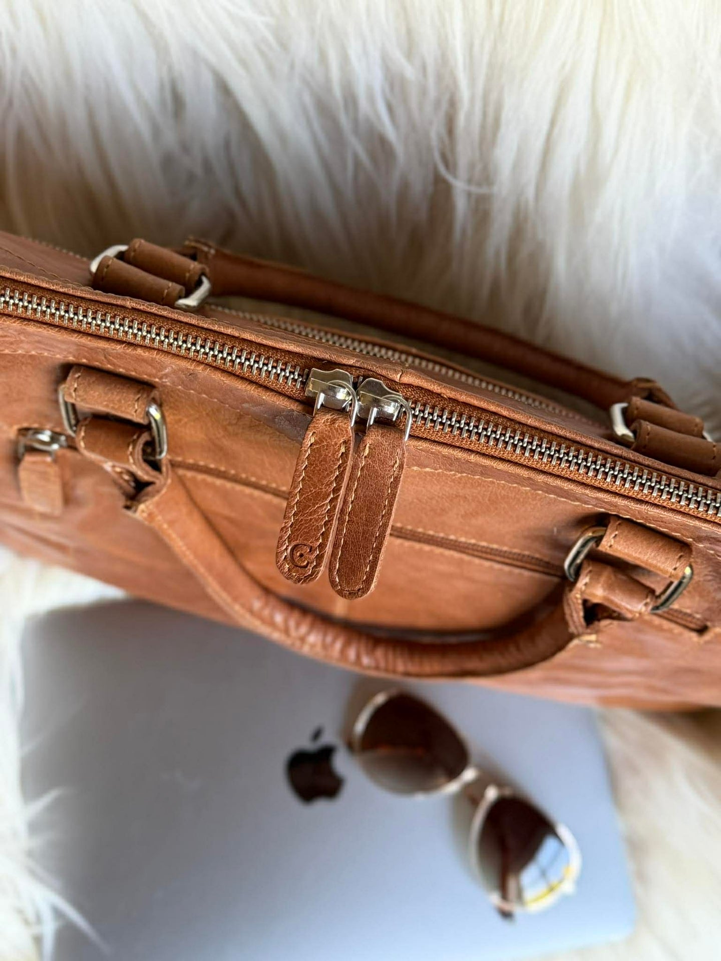Laptop / arbetsväska - New Maisy Cognac