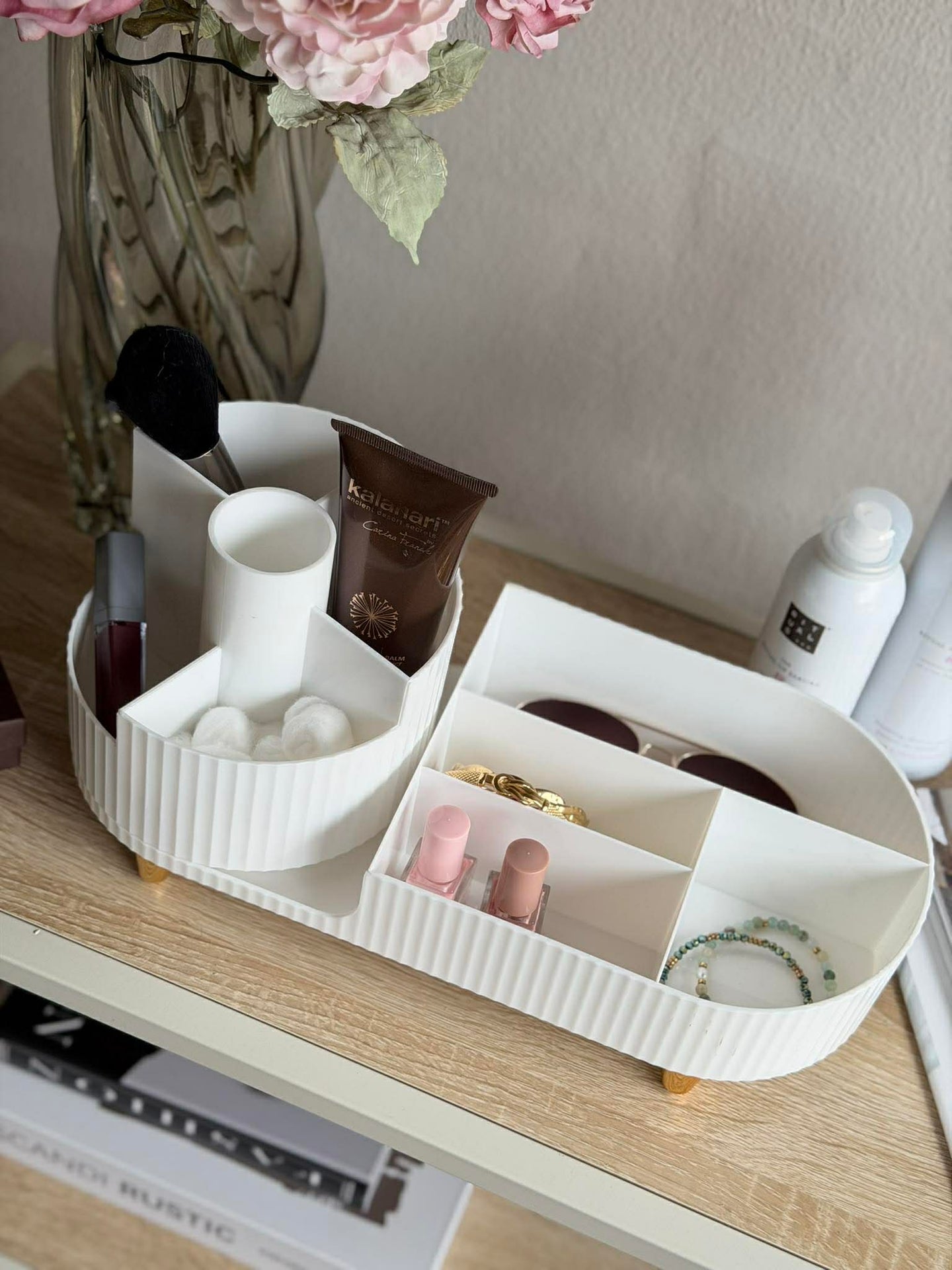 Makeup-organiser 9 fack och vridfunktion