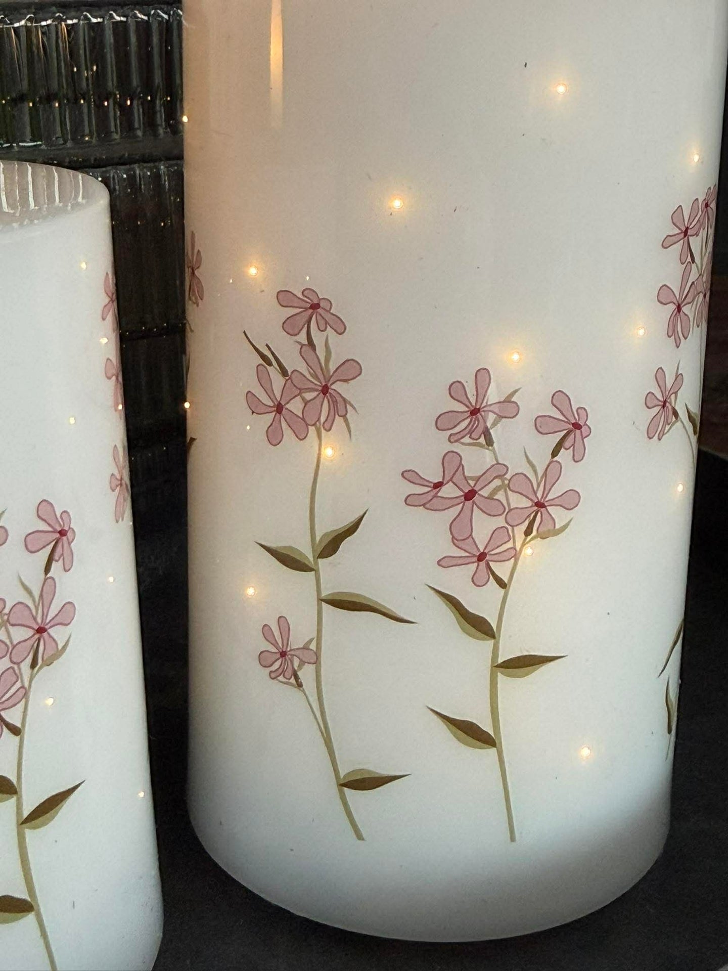 LED-blockljus TWINKLE flower - Set med 2 st.