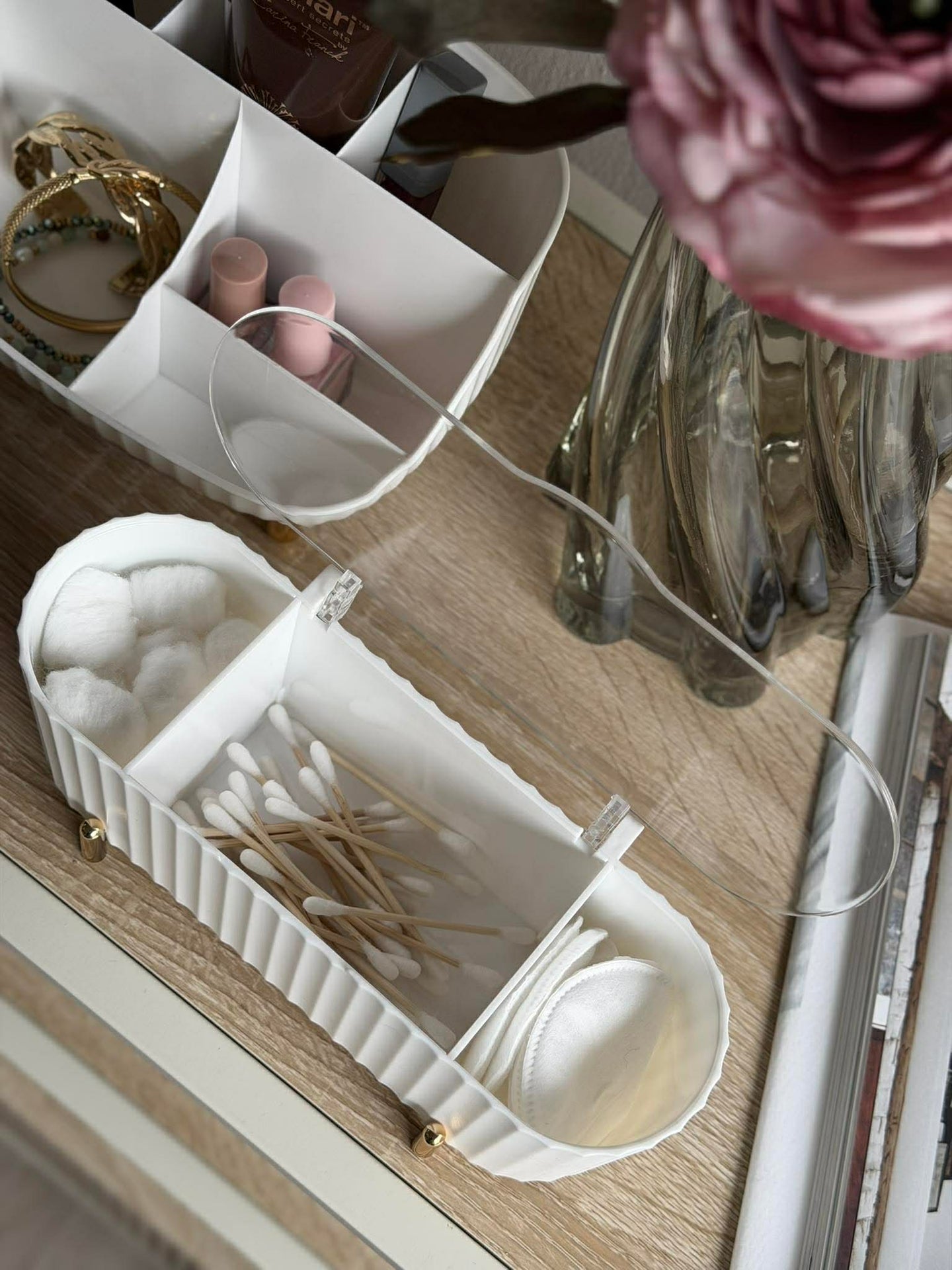 Sminkorganiser - Vit