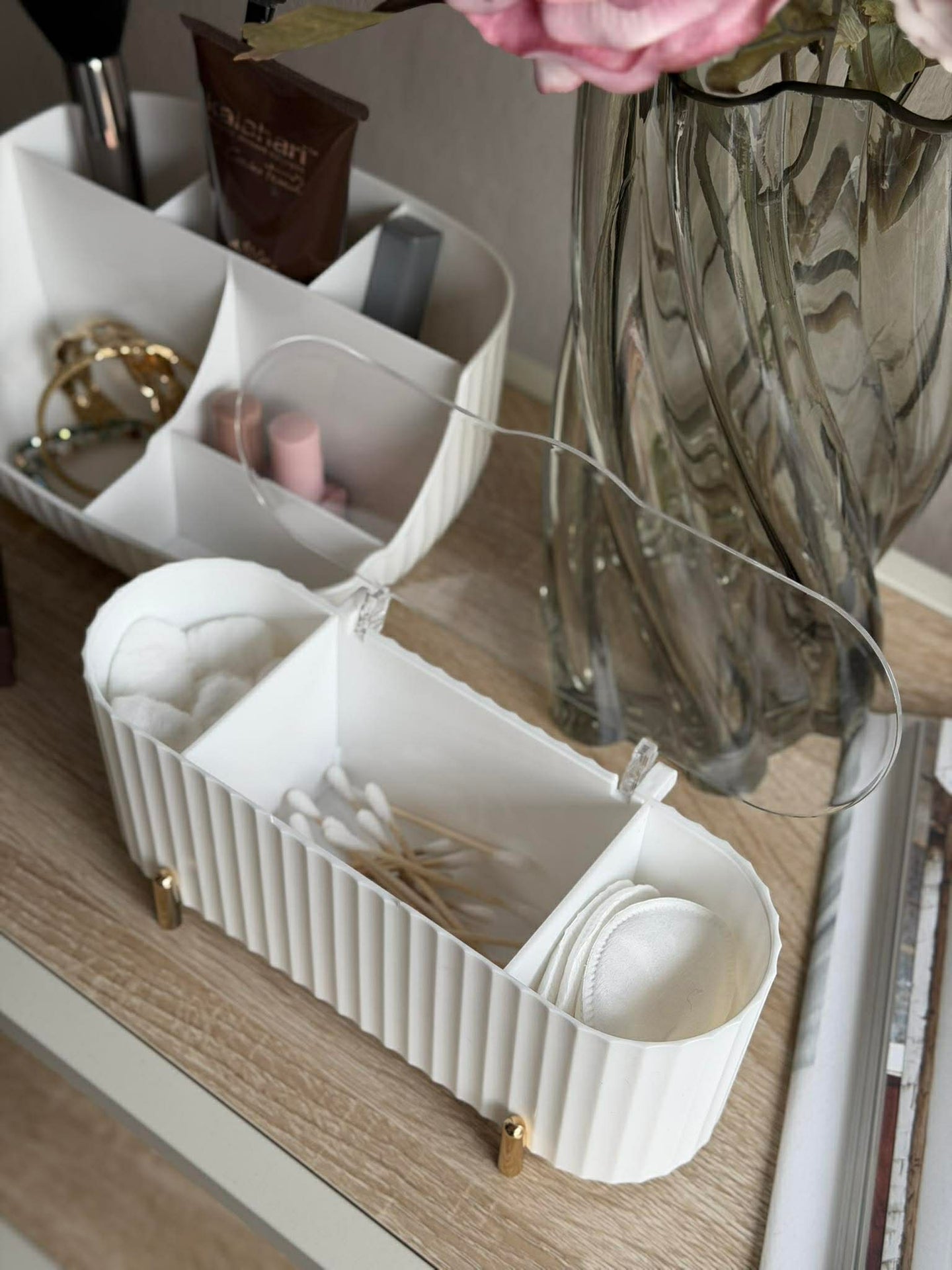 Sminkorganiser - Vit