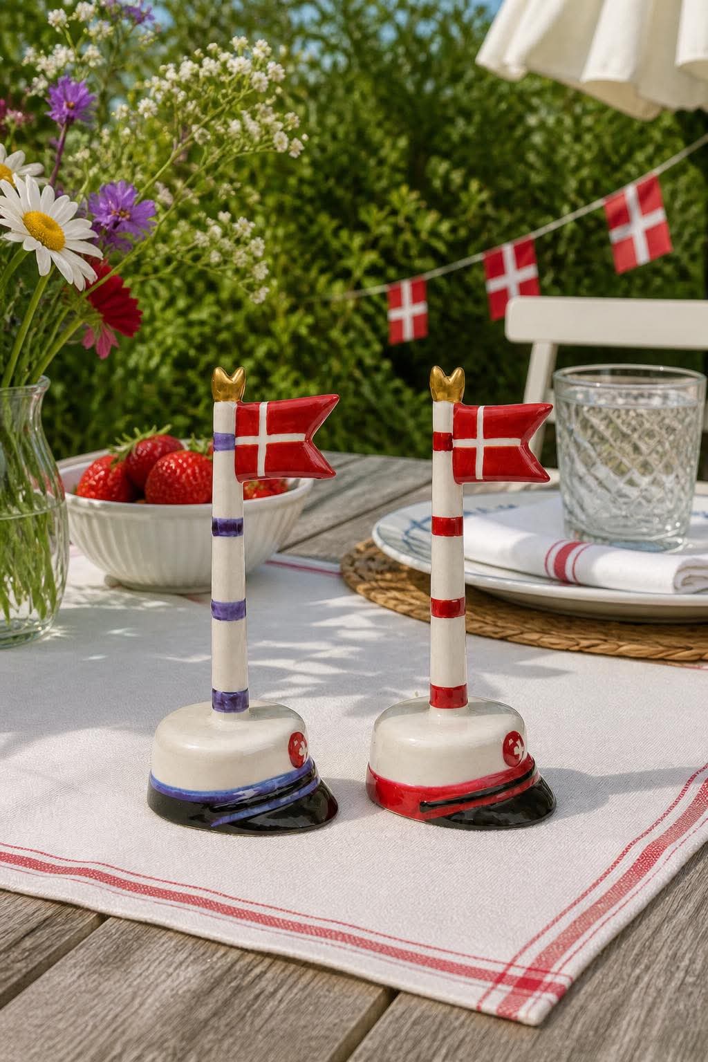 Studentflaggor med ränder 18 cm - Flera färger – VIAMAJA.SE