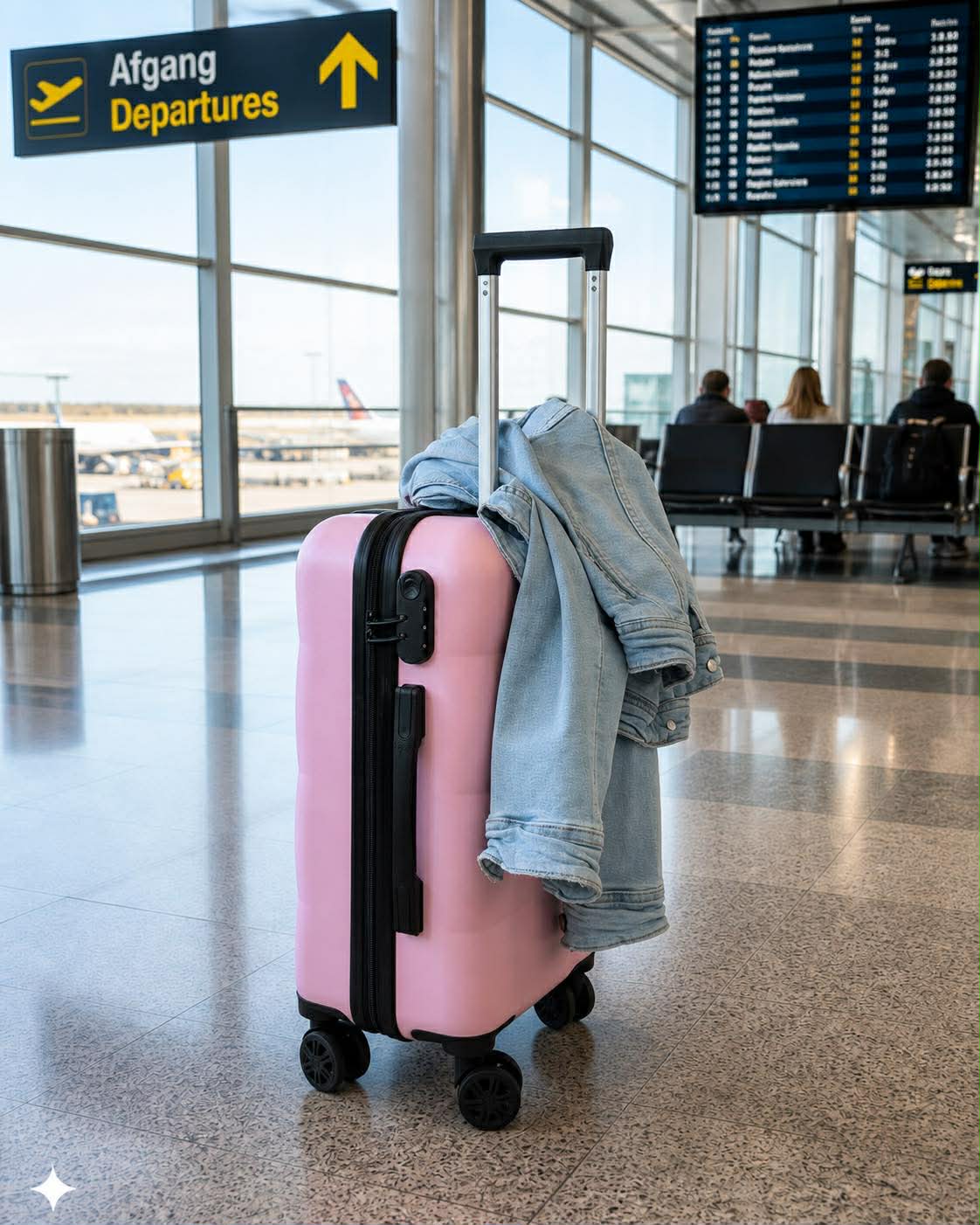 Resväska Trolley - Rosa