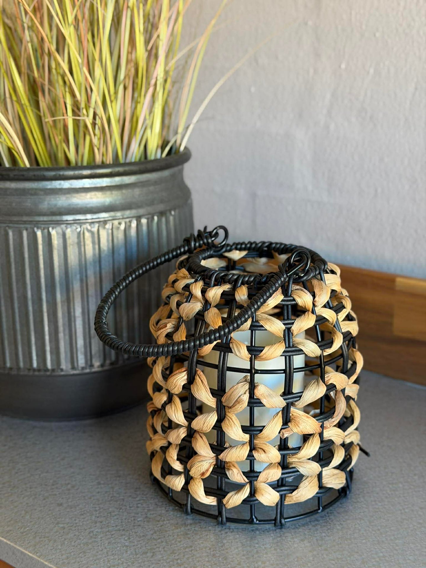 Lykta Lumi med blockljus