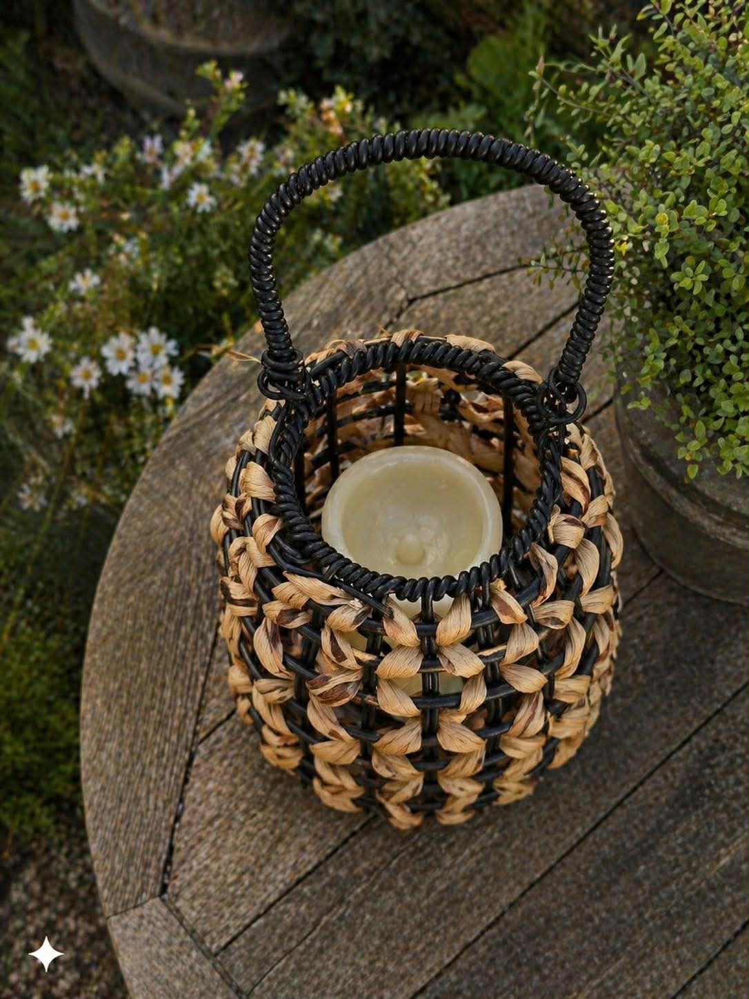 Lykta Lumi med blockljus
