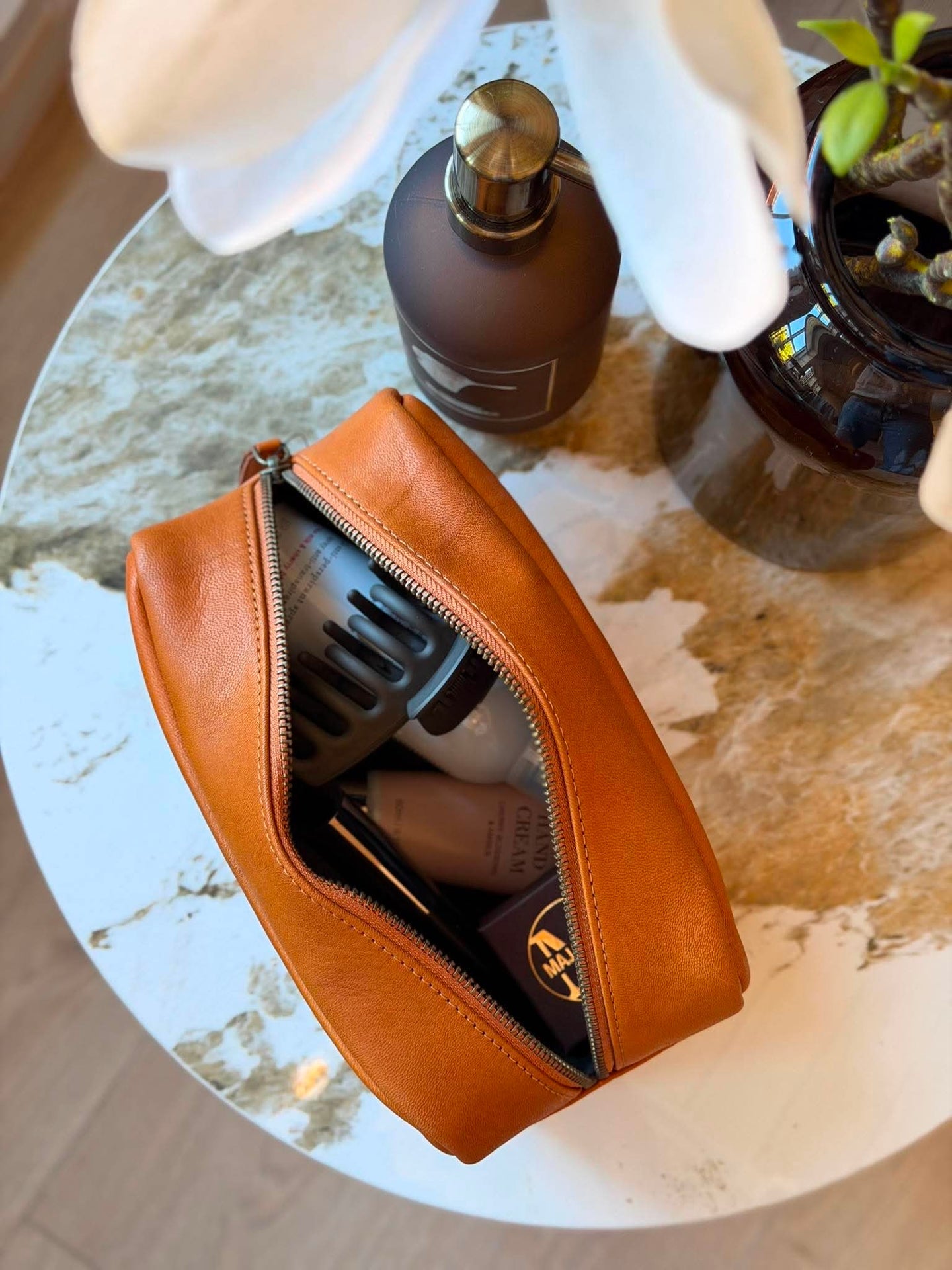Toalettväska Faust - Cognac