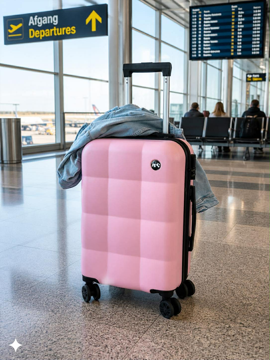 Resväska Trolley - Rosa