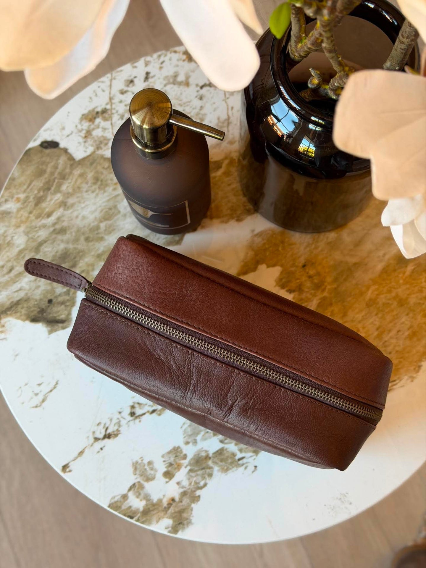 Toalettväska Faust - Dark brown