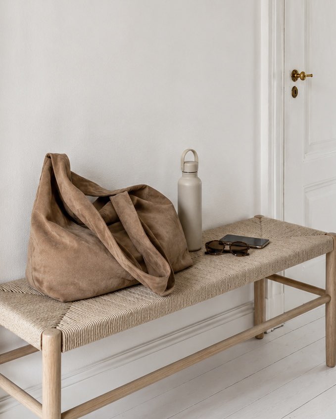 Shopper mocka - Nude brown