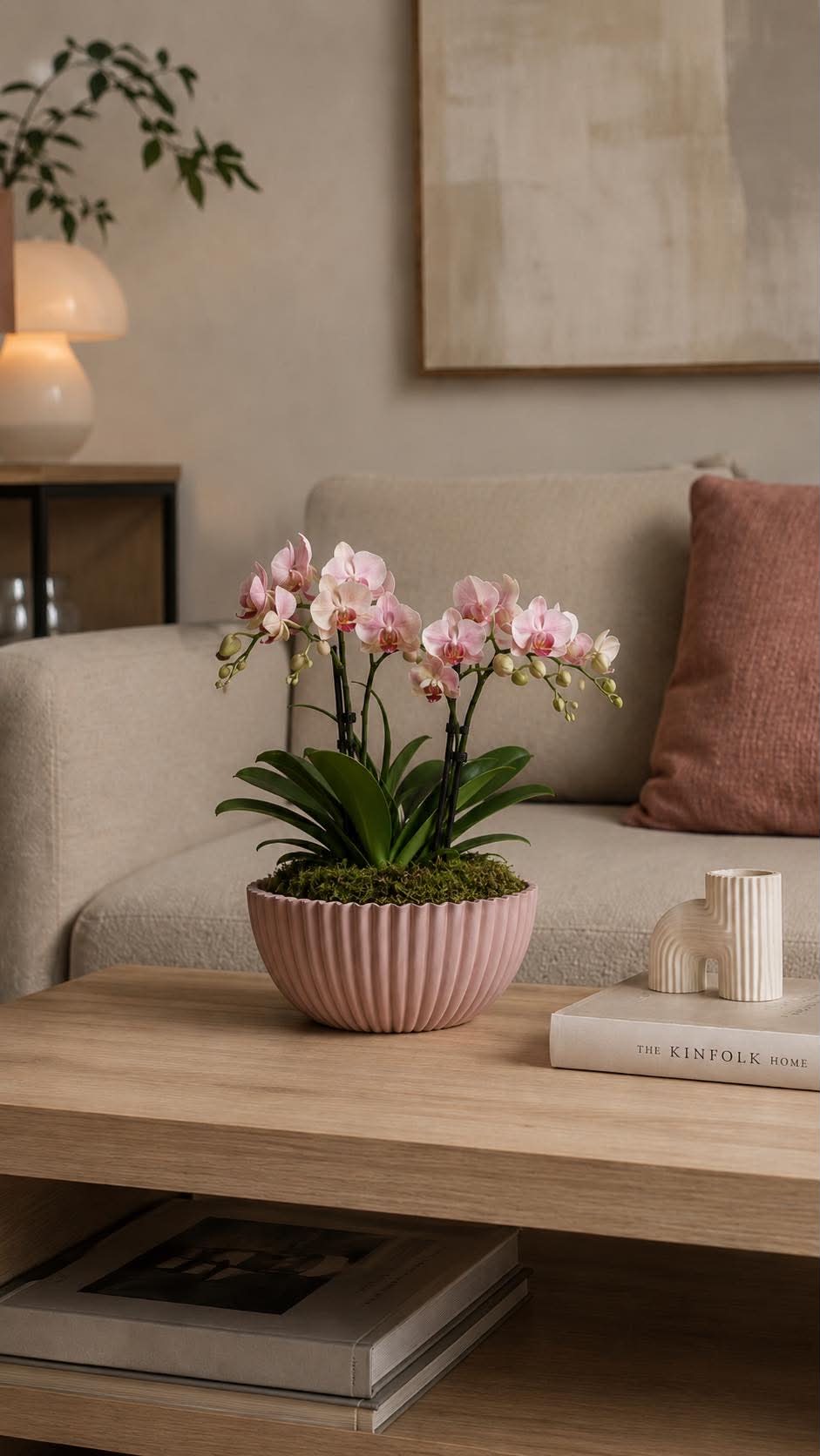 Bowl i betonglook - Rosa 20 cm
