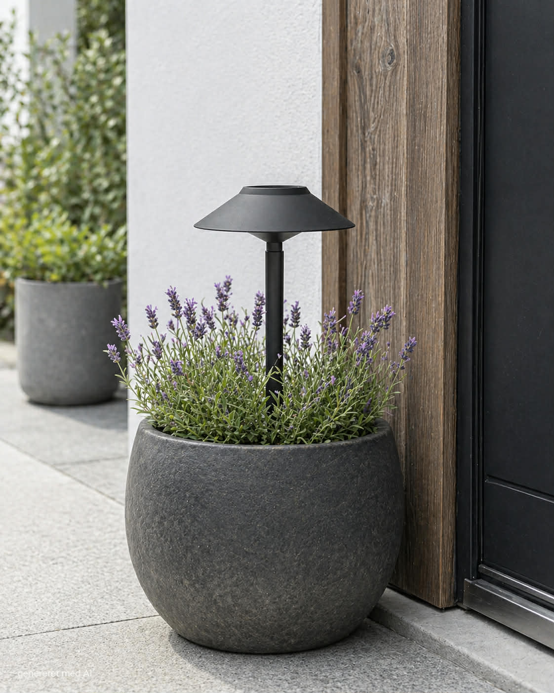 Trädgårdslampa med solceller – Set om 2 st