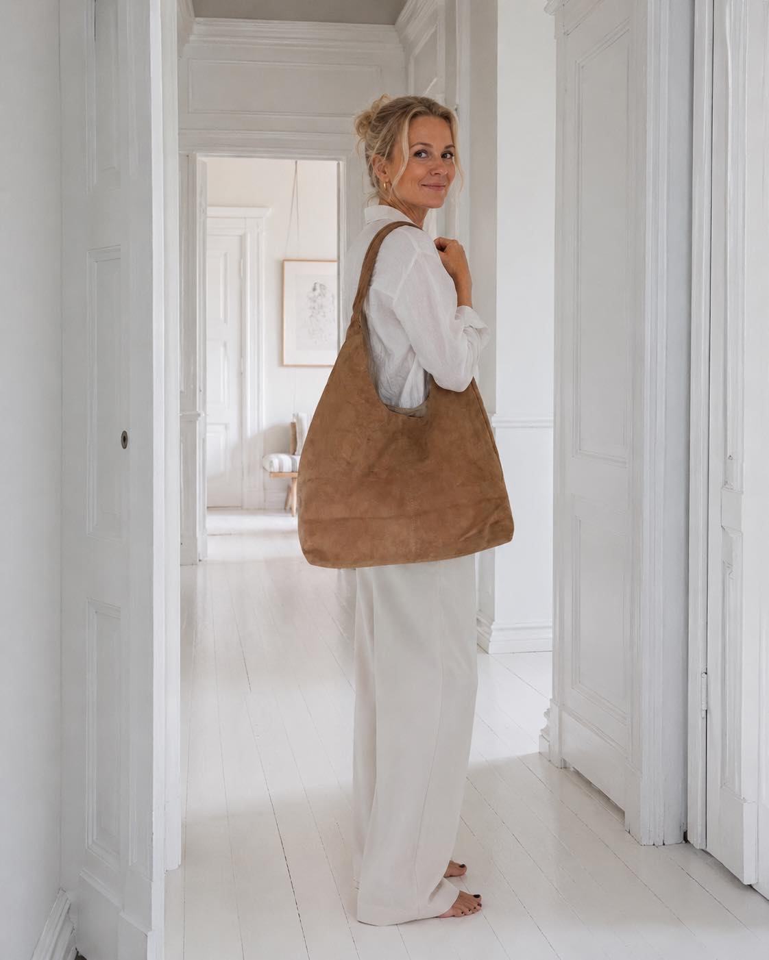 Shopper mocka - Nude brown