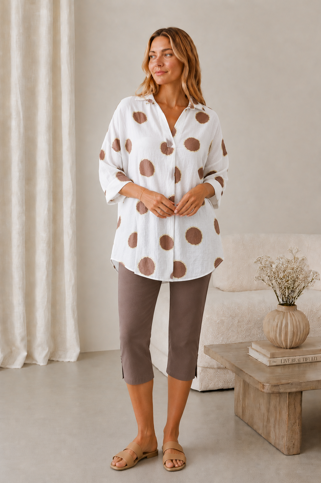 Skjorta Rive brown