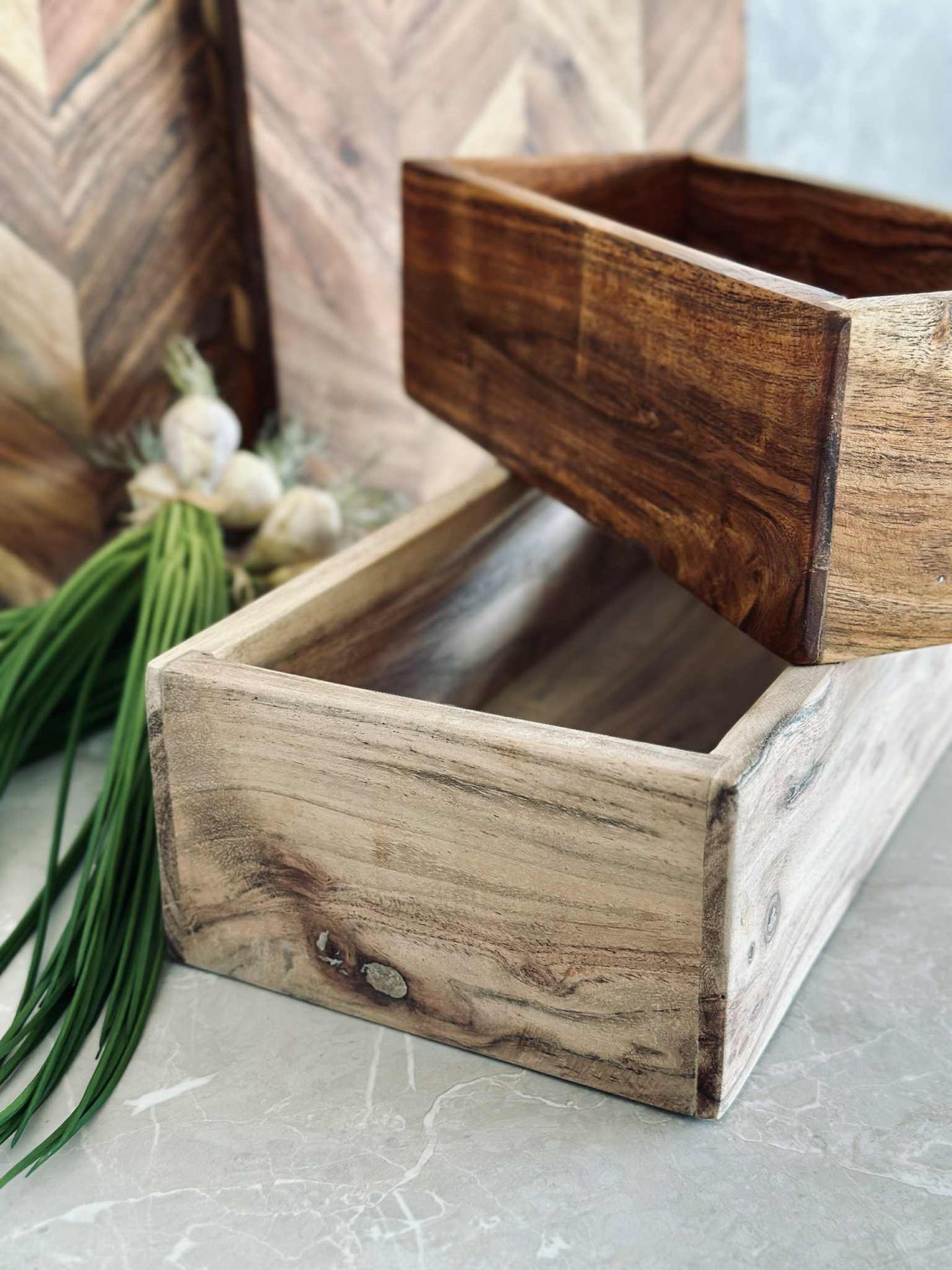 Förvaringslådor - Set med 2 st.