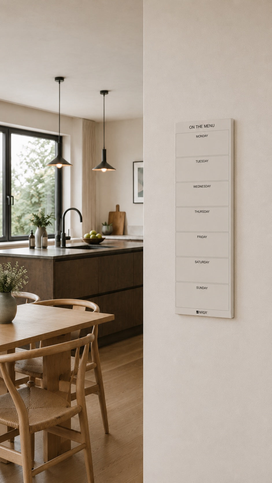 Tavla magnetisk beige - Matplan