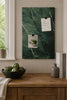 Tavla magnetisk 40x60 - Grön marmorlook