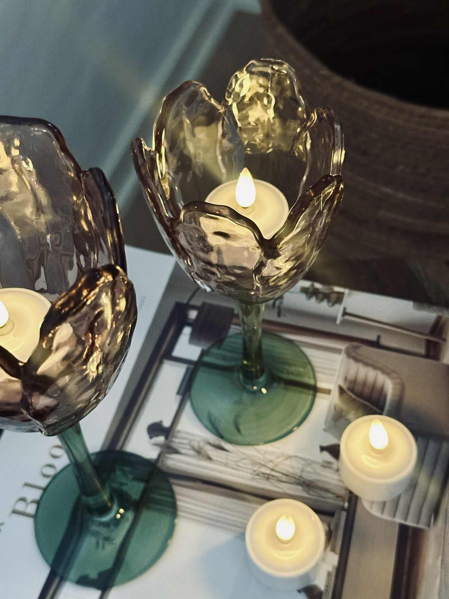 LED värmeljus - Uppladdningsbar - 4 st extra