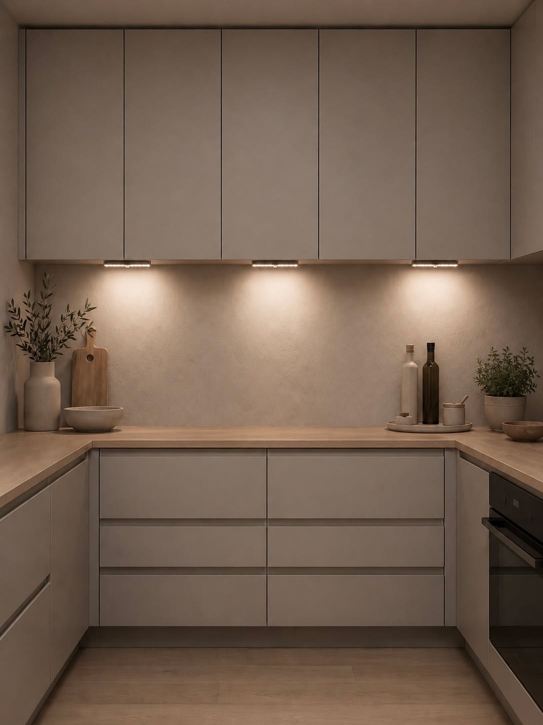 LED-skåpslampa med sensor