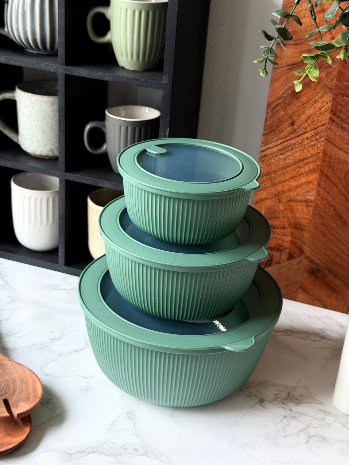 Skåle med låg - Flere farver
