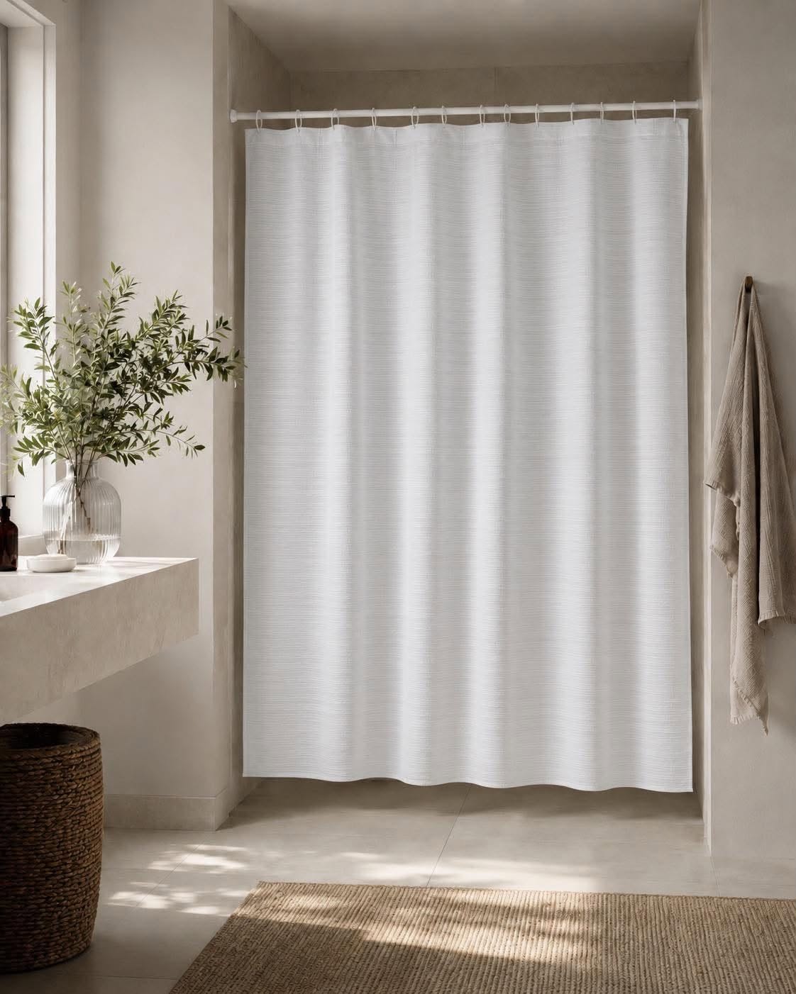 Duschdraperi 180x180 cm – Vit