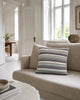 Kudde med stoppning - Multi-randig pastell 45x45